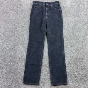 Vintage Lee Corduroy Pants Mens 29x32 Dark Gray Made in USA Straight Leg 90s